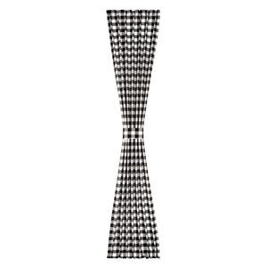 Buffalo Check French Door Panel with Adjustable Tiebacks, 50" W x 40" L,